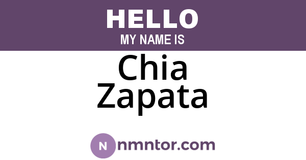 Chia Zapata