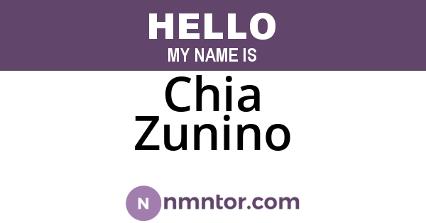 Chia Zunino