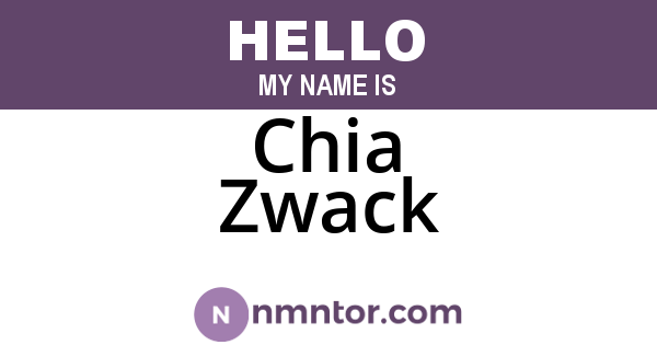 Chia Zwack