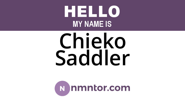 Chieko Saddler