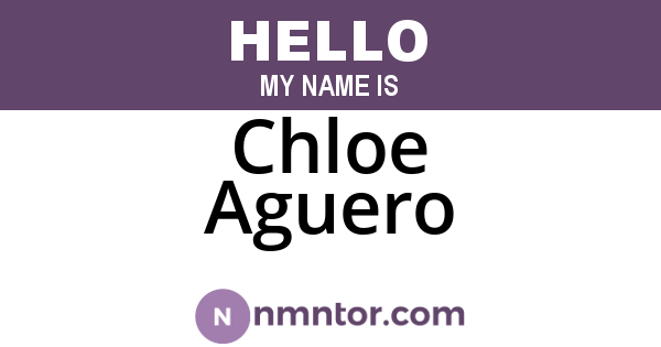 Chloe Aguero