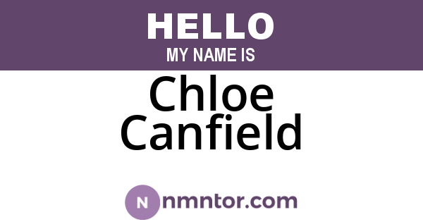Chloe Canfield