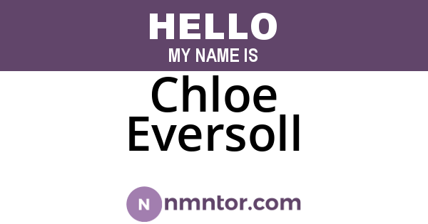 Chloe Eversoll