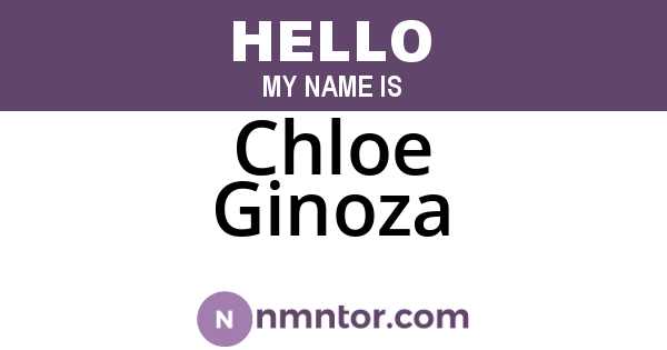 Chloe Ginoza