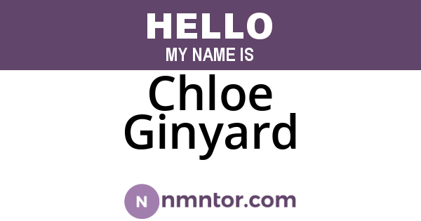 Chloe Ginyard