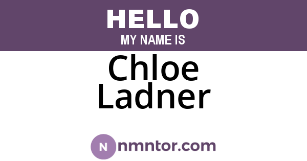 Chloe Ladner