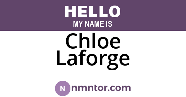 Chloe Laforge