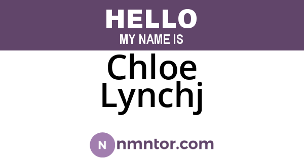 Chloe Lynchj