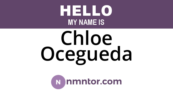 Chloe Ocegueda