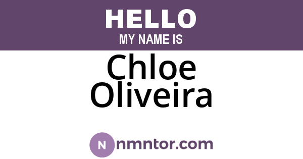 Chloe Oliveira