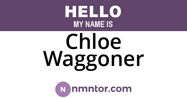 Chloe Waggoner