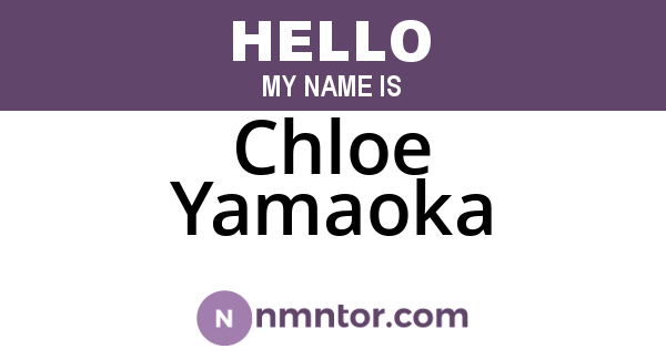 Chloe Yamaoka