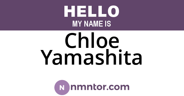 Chloe Yamashita