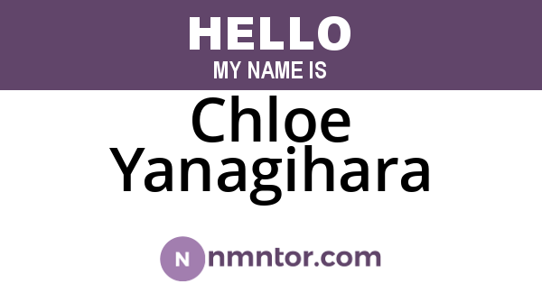 Chloe Yanagihara