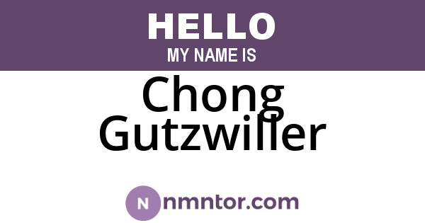 Chong Gutzwiller