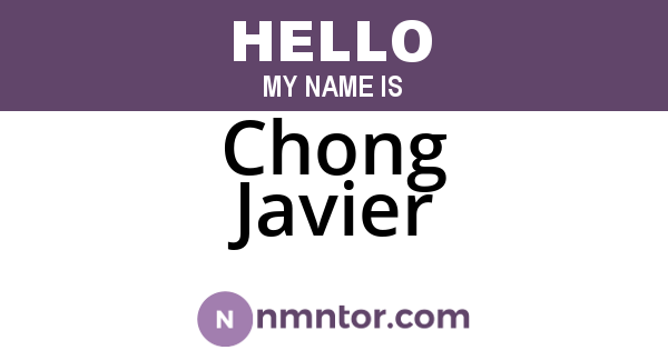 Chong Javier