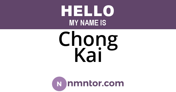 Chong Kai