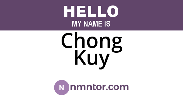 Chong Kuy