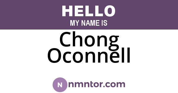 Chong Oconnell