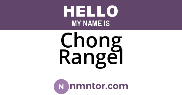 Chong Rangel