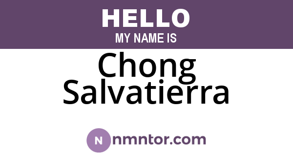Chong Salvatierra