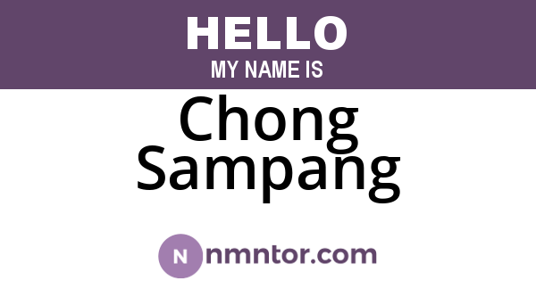 Chong Sampang
