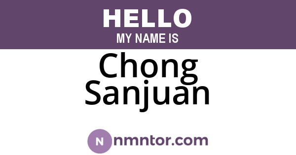 Chong Sanjuan