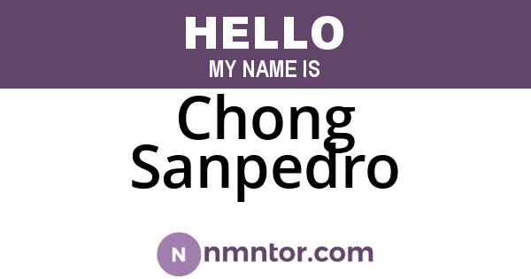 Chong Sanpedro