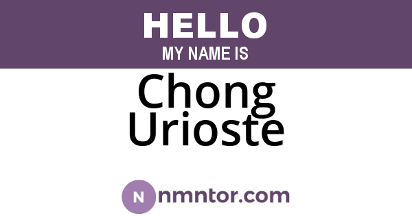 Chong Urioste