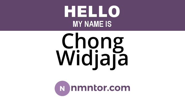 Chong Widjaja