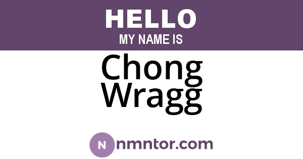 Chong Wragg