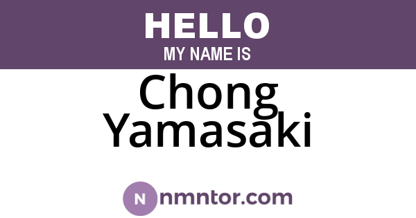 Chong Yamasaki