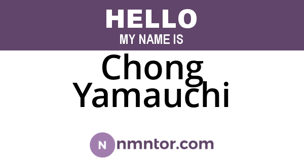 Chong Yamauchi