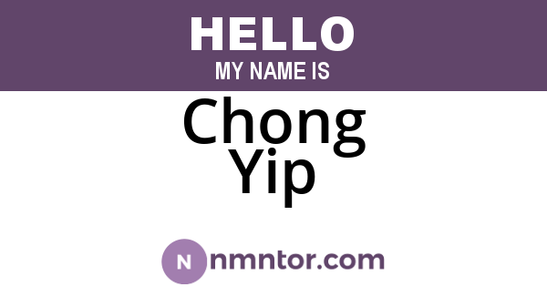 Chong Yip