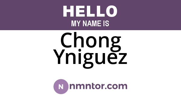 Chong Yniguez
