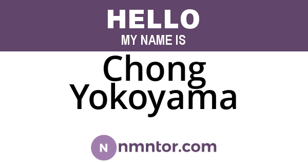 Chong Yokoyama