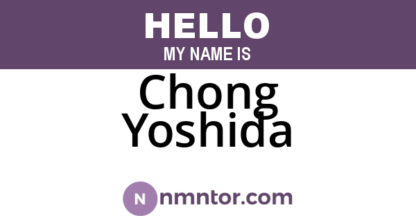 Chong Yoshida