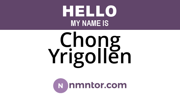 Chong Yrigollen