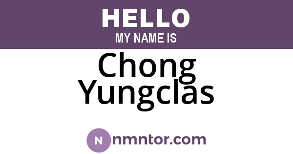 Chong Yungclas