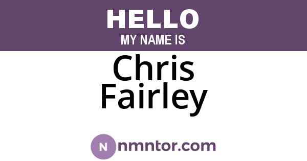 Chris Fairley