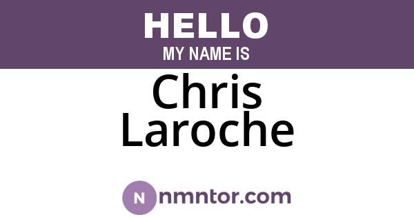 Chris Laroche