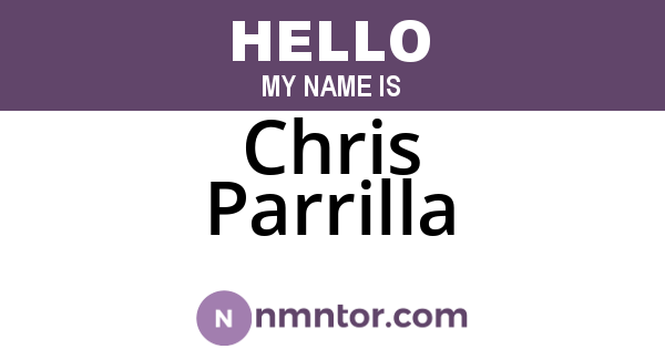 Chris Parrilla