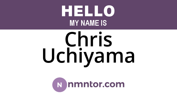 Chris Uchiyama