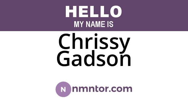 Chrissy Gadson