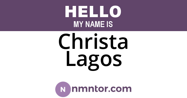 Christa Lagos