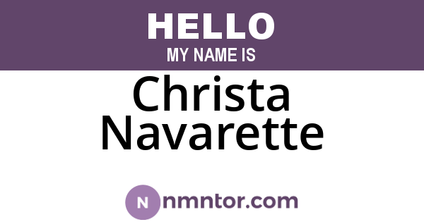 Christa Navarette