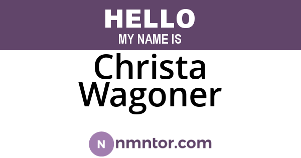 Christa Wagoner