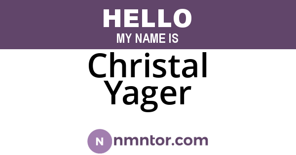 Christal Yager