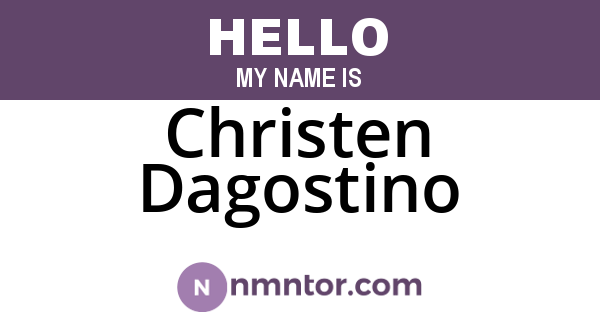 Christen Dagostino