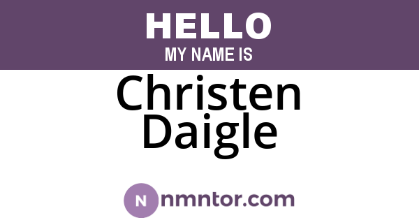 Christen Daigle